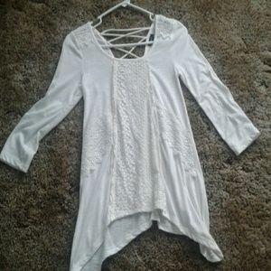 Lace 3/4 sleve shirt